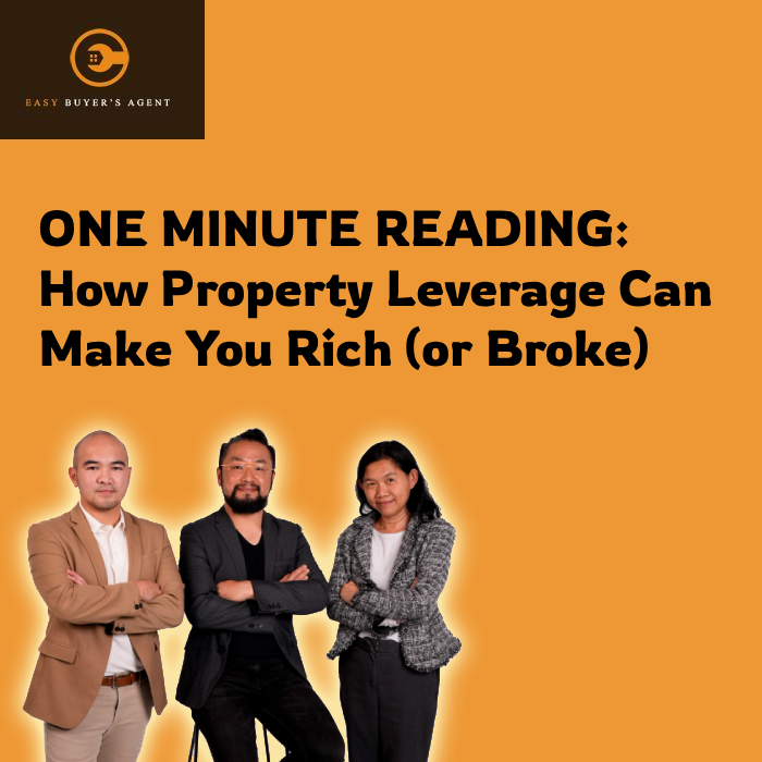 ONE MINUTE #property READING: How Leverage Can Make You Rich (or Broke)